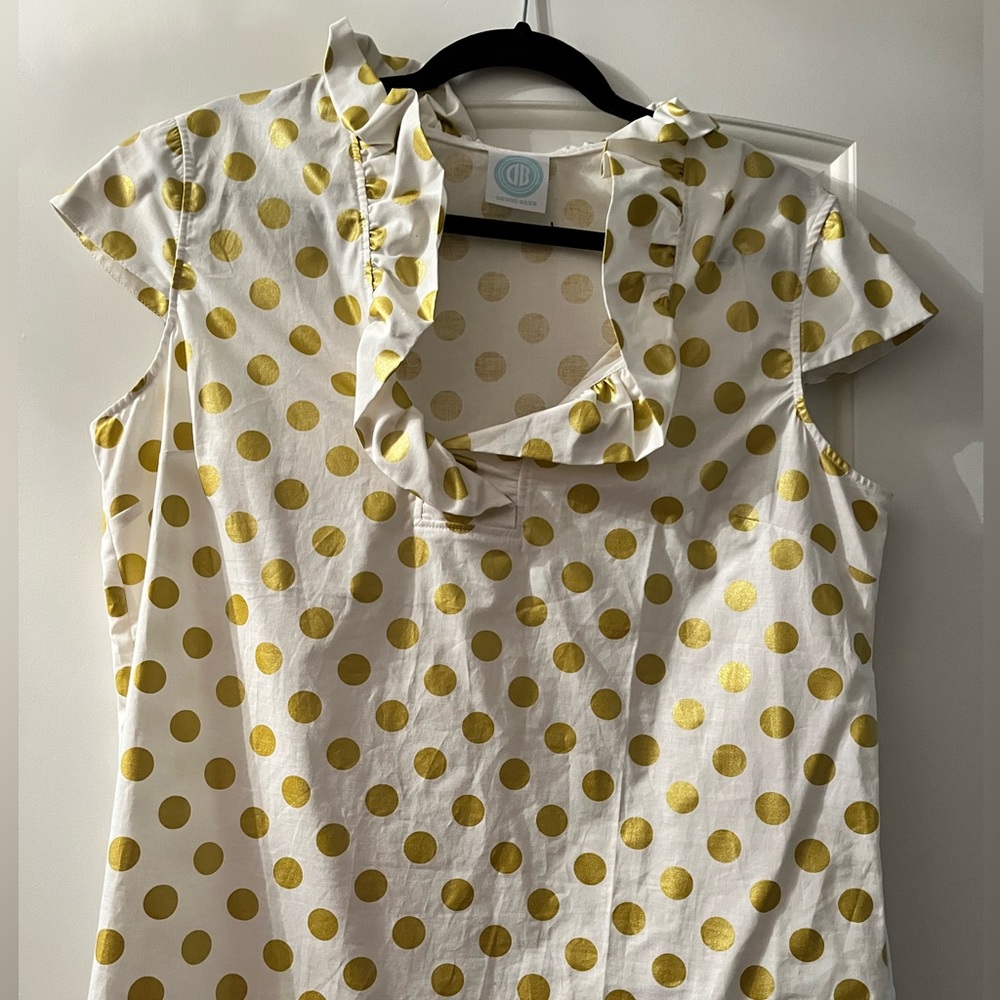 Devon Baer Ruffle Sleeve Blouse